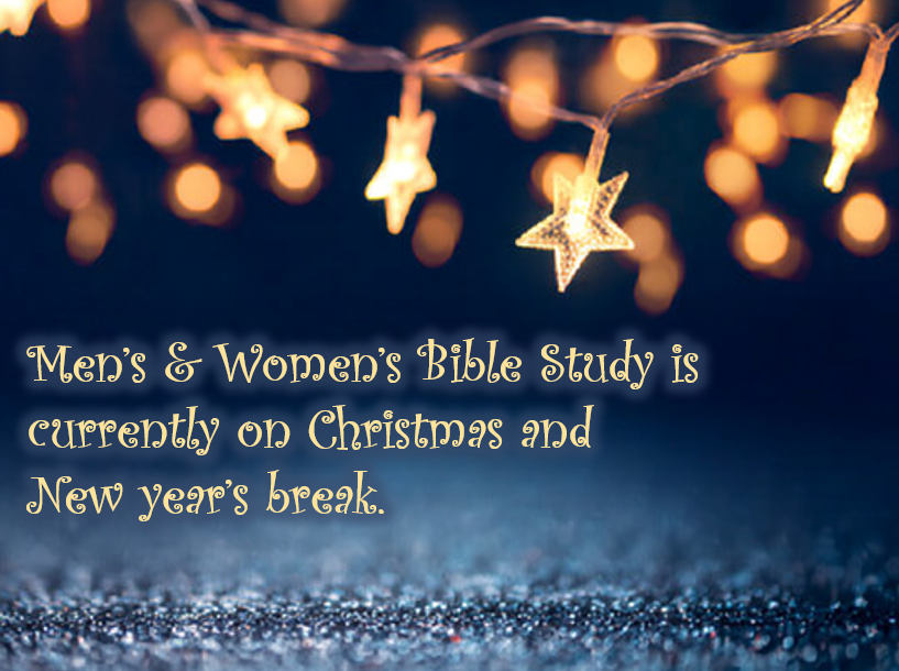 No Men\'s OR Women\'s Bible Study